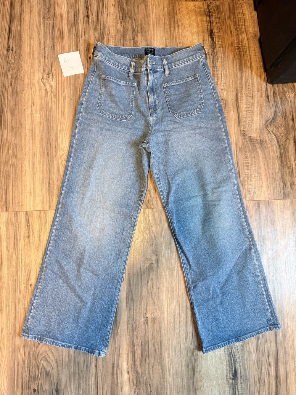 J.Crew High-Rise Wide Crop Leg Jeans | Light Wash Blue Denim | Size 26